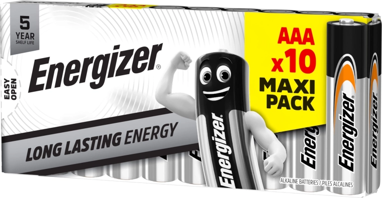 Pilas alcalinas AAA 1,5 V ENERGIZER Everyday – paquete de 10 uds.
