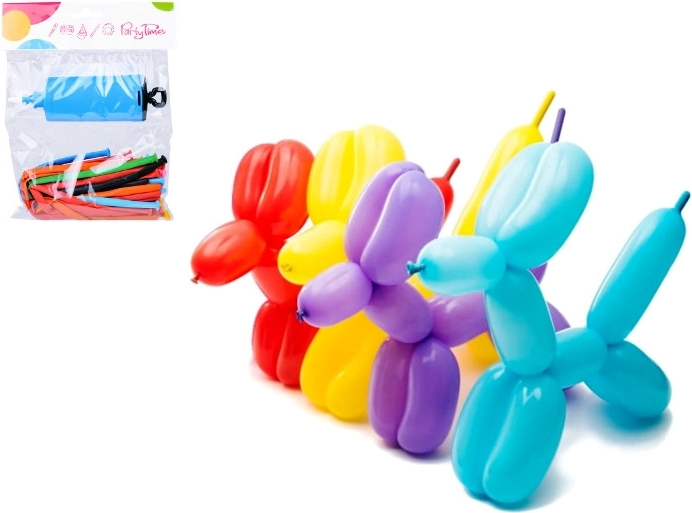 Globos para modelar con bomba, 20 uds.