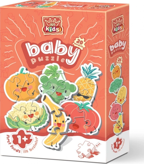 Rompecabezas para bebés de frutas y verduras