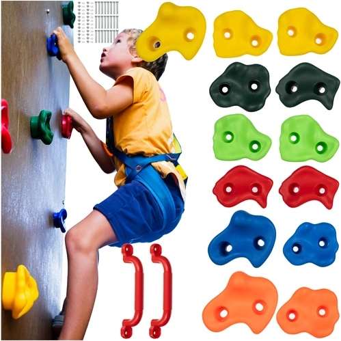 Trizand Kruzzel agarres de escalada infantiles para pared – set de 15 uds