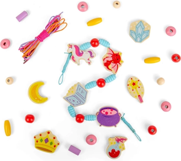 Bigjigs Toys set de cuentas de madera Mystical Magic