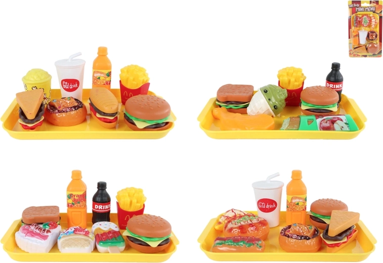 Set infantil de comida rápida 8–9 piezas
