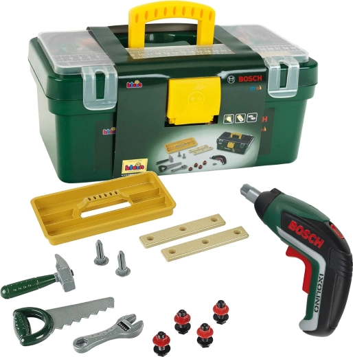 KLEIN maletín con taladro BOSCH Ixolino II para pequeños manitas