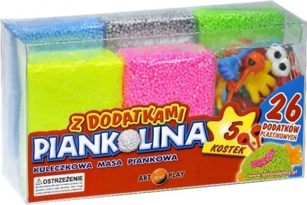 Plastilina espumosa de 5 colores con 26 accesorios