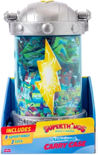 SuperThings Kazoom Power estuche portátil para figuras + 8 sorpresas
