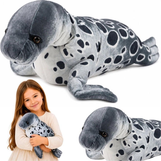 Foca de peluche realista gris 50 cm