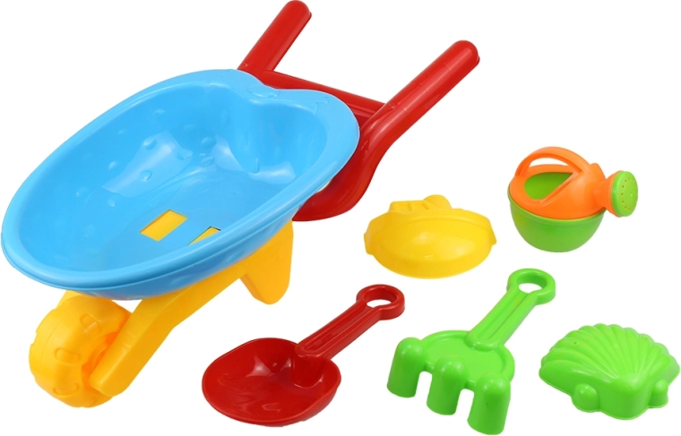 Set de moldes de arena en carretilla mini - 5 uds.