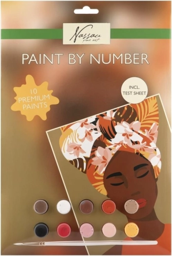 Nassau pintura por números Chica africana