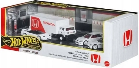 Set de regalo Hot Wheels Premium Honda, 4 uds.