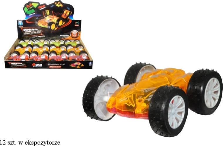 Coche acrobático reversible con luz