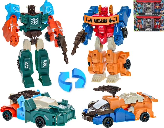 Deformation Warrior – set de coches de carreras transformables en robots
