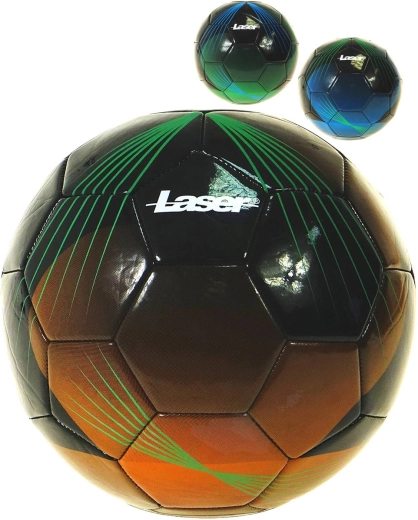 Balón de fútbol Laser tamaño 5 con estampado - 1 pieza