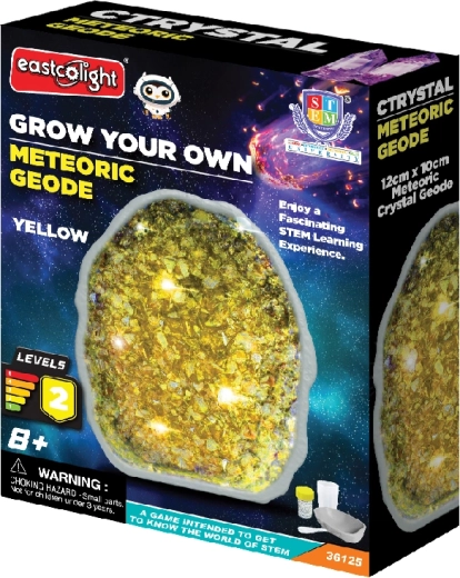 Geoda meteórica – kit para cultivar cristales amarillos