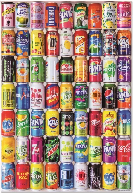 Puzzle Latas 500 piezas