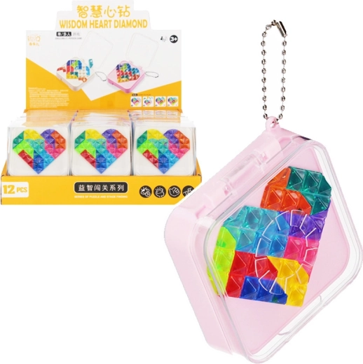 Juego lógico corazón - 1 pieza