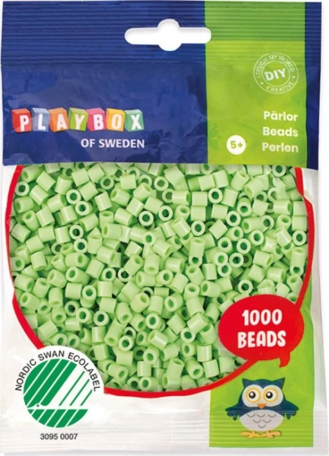 Cuentas para planchar pastel Playbox – Verde