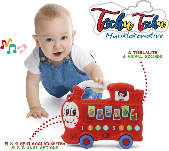 Tren musical Tschu Tschu rojo Jamara
