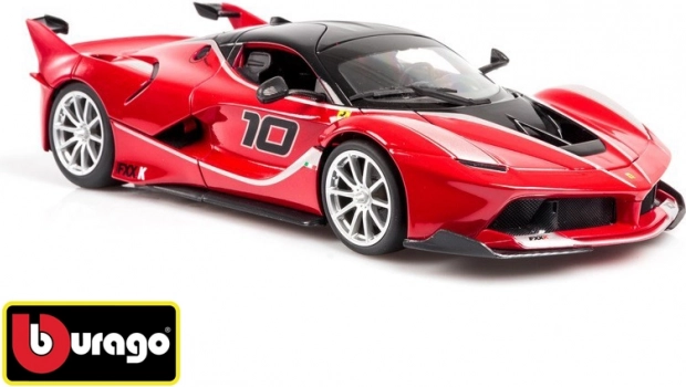 Bburago Ferrari FXX K 1:18 modelo rojo RACE+PLAY