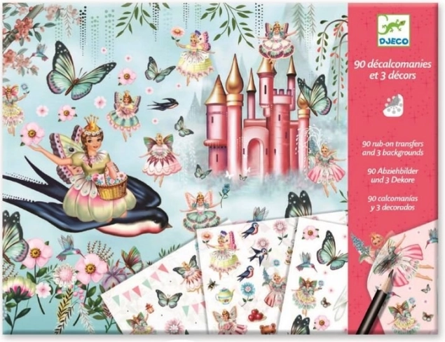 DJECO set de calcomanías por transferencia – reino de fantasía