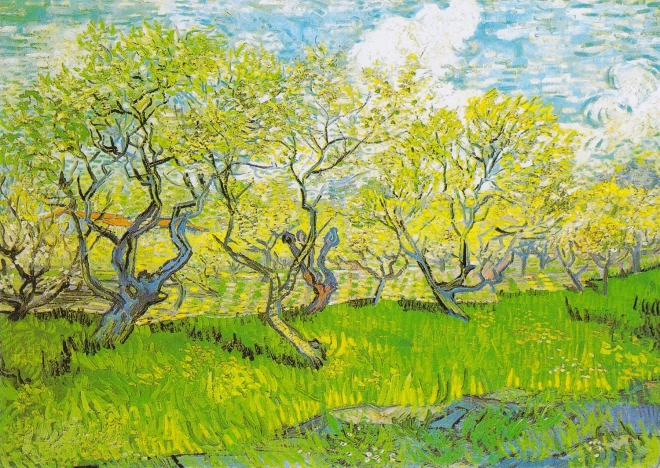 Puzle Vincent van Gogh: Huerto en flor 1000 piezas