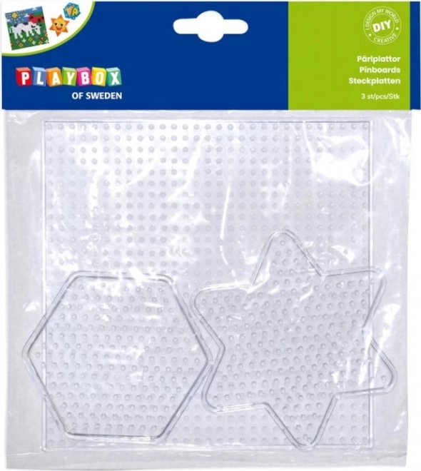 Placas base para cuentas termofusibles PLAYBOX – formas