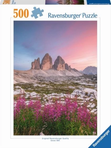 Puzzle Ravensburger Dolomitas Tre Cime di Lavaredo 500 piezas