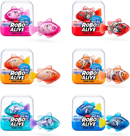 Pez interactivo ROBO ALIVE S2 de ZURU (6 tipos)
