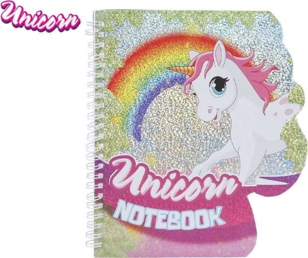 Cuaderno con motivo de unicornio 18 × 21 cm