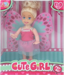 Muñeca con alas desmontables 12 cm