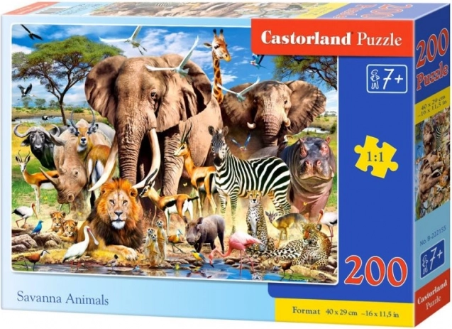 Puzle de 200 piezas – Savanna Animals