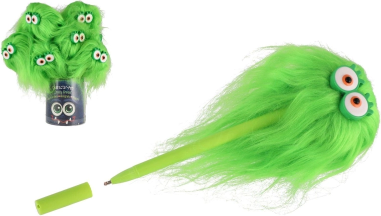 Bolígrafo con ojos y peinado peludo Herbs Crazy Green - 1 unidad