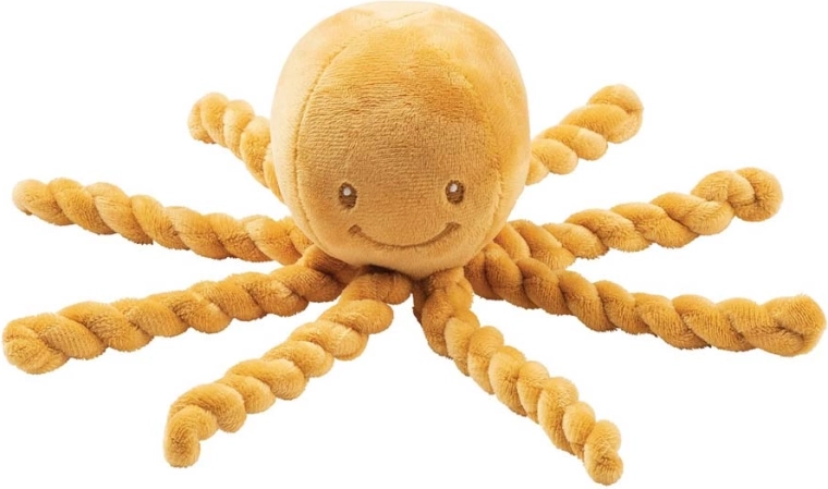 NATTOU pulpo de peluche PIU PIU Lapidou color ocre para bebés 0m+