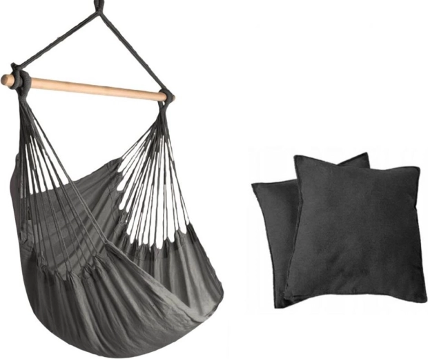 Silla colgante mecedora Baby Mix brasileña gris oscuro