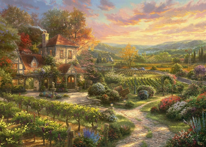 Puzzle Schmidt Casa junto al viñedo 2000 piezas