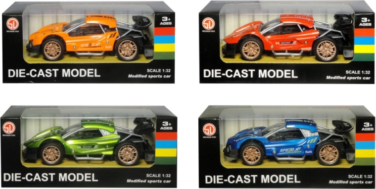 coche deportivo de carreras con mecanismo de retroceso (pull-back)