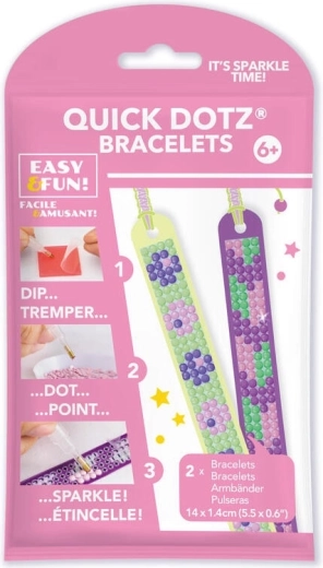 Pulseras Quick Dotz moradas - 1 pieza