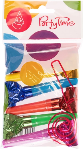 Matasuegras de fiesta 35 cm – set de 6 uds