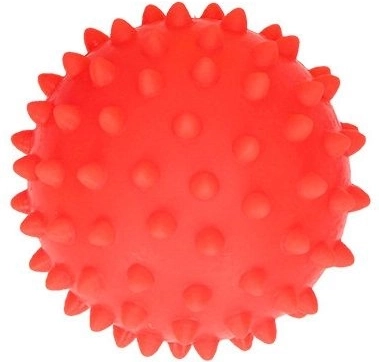 Pelota sensorial de masaje para la mano, roja