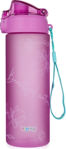 Botella para beber OXY Click 600 ml Floral de Tritán