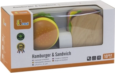 Juego de Madera Hamburguesa y Sándwich VIGA