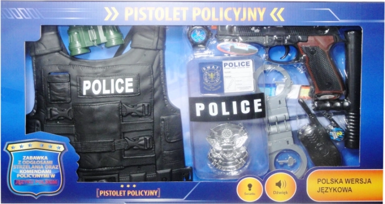 Set de policía con módulo de voz en polaco