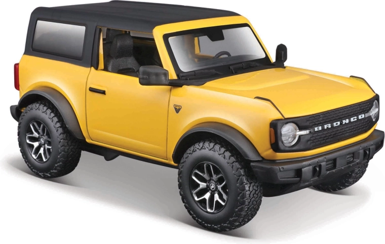 Maisto Ford Bronco Badlands 2021 amarillo – modelo de coche de metal 1:24