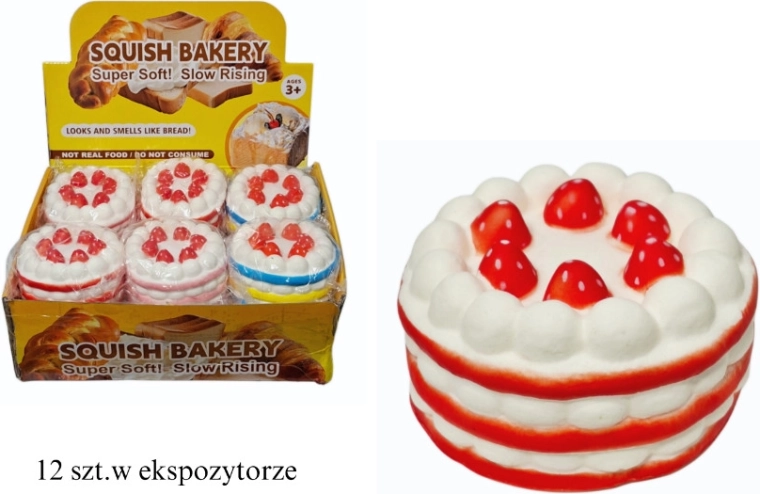 Pastel grande antiestrés squishy para apretar - 1 unidad