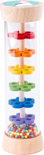 Ducha infantil transparente de madera para bañera WOODY