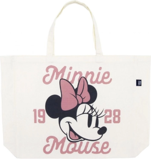 Bolsa de compras de algodón Minnie Mouse 46 × 40,5 × 10 cm