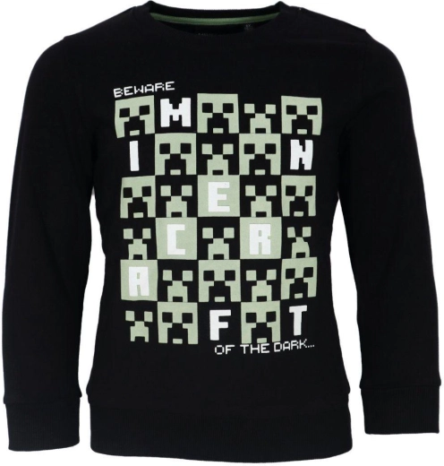 Sudadera negra de Minecraft
