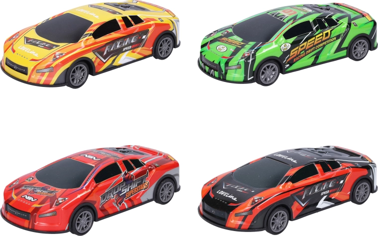Coche metálico de drift con volante de inercia de 17 cm - 1 unidad