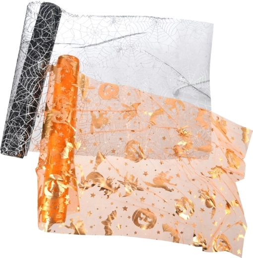 Organza decorativa Halloween 350 cm (mezcla de 2 motivos)