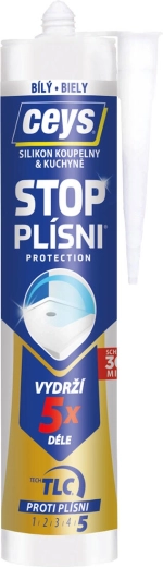 Sellador de silicona anti moho 280 ml blanco CEYS