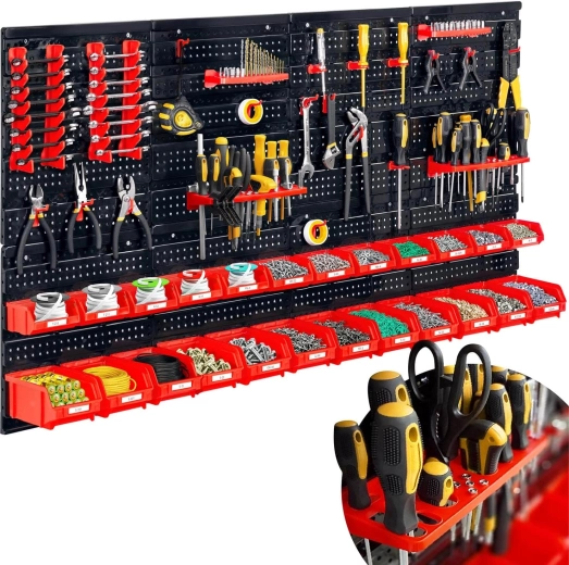 Panel mural de taller para herramientas 128 × 76 cm HUMBERG